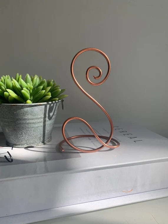 Custom Wire Art Letter, Shelf Decor, Personalized Metal Letter, Wedding Decor, Gold Home Decor, Home Sign Decor, 3D Letter, Unique Gift